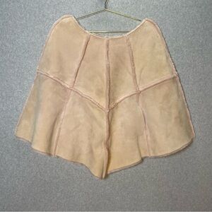 Ugg Leather Sherpa Lined Pink Poncho